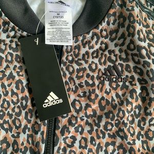 NWT Adidas Girls Cheetah Jacket 10/12